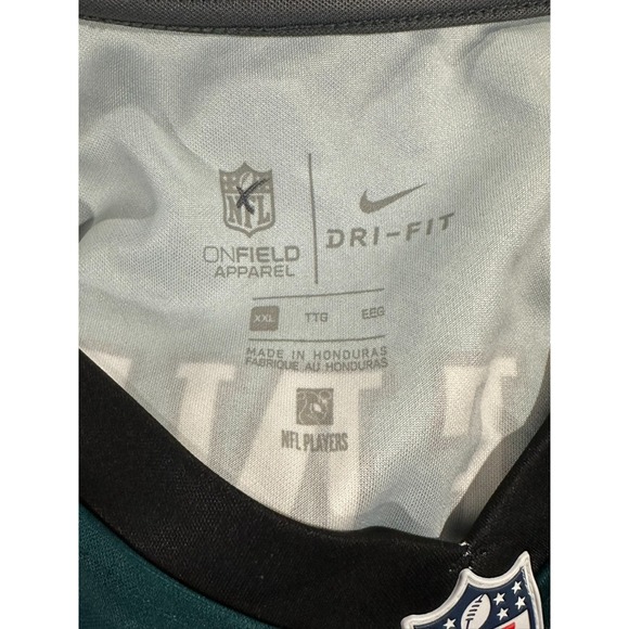 Midnight Green Nike NFL Color Rush Dri Fit Philadelphia Eagles Jersey Men's 2XL - Picture 4 of 5